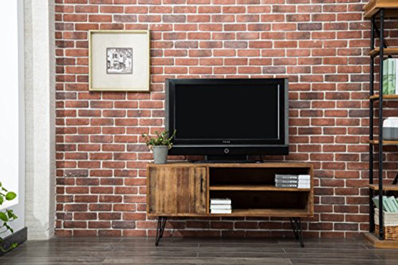 Belmont Home Reclaimed Wood Media TV Stand, Natural