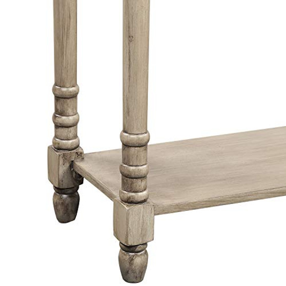 Console Table Antique Console Entryway Hallway Table Sofa Table with Drawers and Bottom Shelf (Antique Grey)