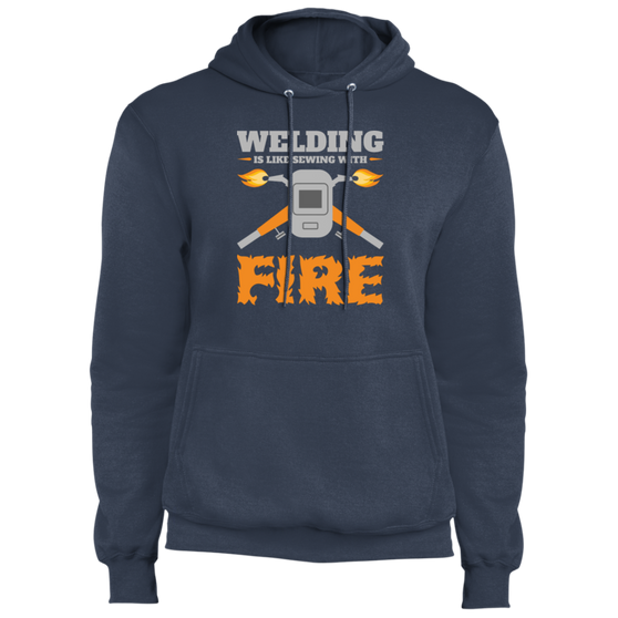 Welding is like sewing with fire hoodie