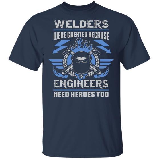 Welder hero engineer t-shirt