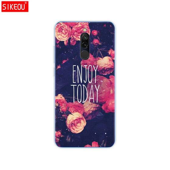 silicon case for xiaomi redmi 8 cases full protection soft tpu back cover on redmi 8 bumper hongmi 8 phone shell bag coque cat