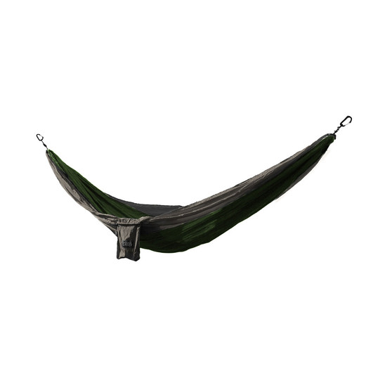 Osage River Twain Double Hammock - Dark Green/Grey