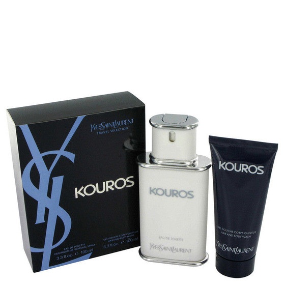 KOUROS by Yves Saint Laurent Gift Set -- 3.3 oz Eau De Toilette Spray + 3.3 oz Shower Gel (Men)