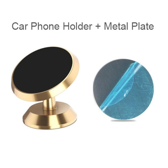 Car Phone Holder Magnetic Universal Magnet Phone Mount for iPhone X Xs Max Samsung in Car Mobile Cell Phone Holder Stand