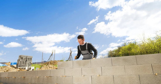 Block Wall Installation