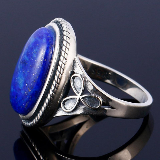 Lapis lazuli 925 Sterling Silver Rings