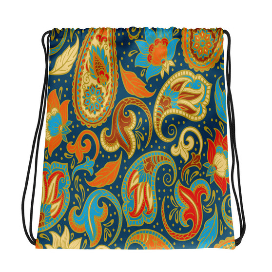 Paisley Power Drawstring bag