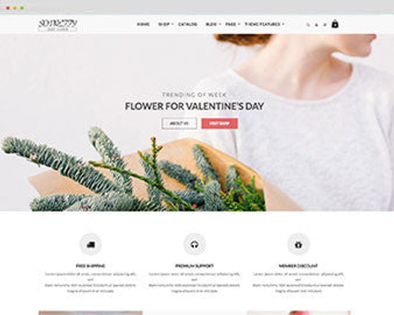 Ap So Pretty Flower Shopify theme