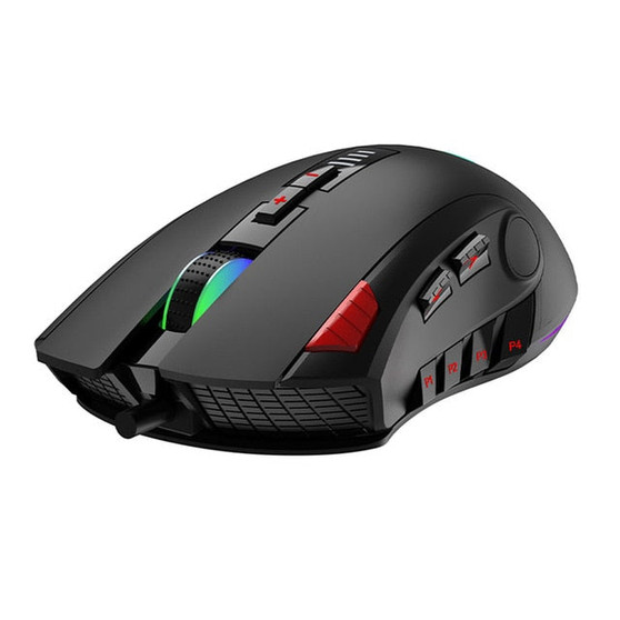 12 Buttons Programming 5000 DPI Optical USB Wired With Fire Keys Gaming Mouse