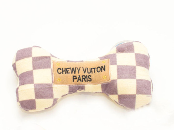 Chewy Vuitt on Checkered Bone Toy