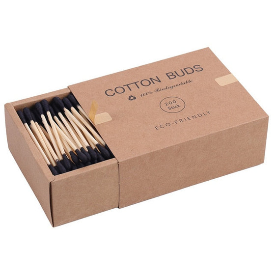 Double Head Cotton  Bamboo  Swab