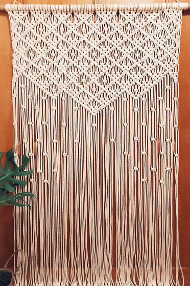 Boho Macrame Wall Hanging-Handmade Art-Woven Wall Hanging- Macrame Curtains