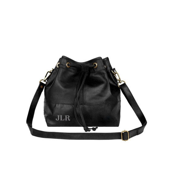 Classic Cross Body Bag in Black Handmade in Full Grain Leather