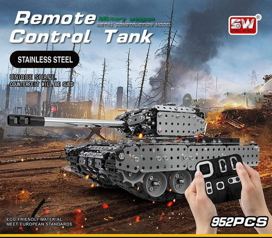 Remote Control RC Military Tank Set Bricks With Model Building Blocks