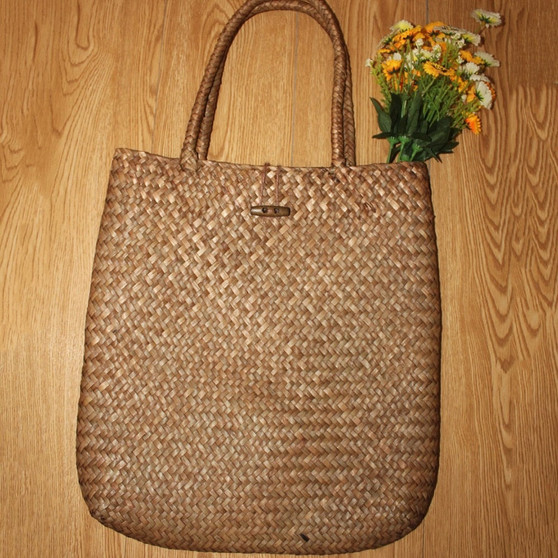 Rattan Woven Handmade Knitted Straw Beach Bag
