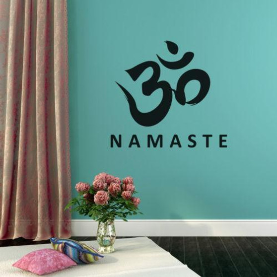 Namaste OM Wall Art Vinyl Decal Sticker