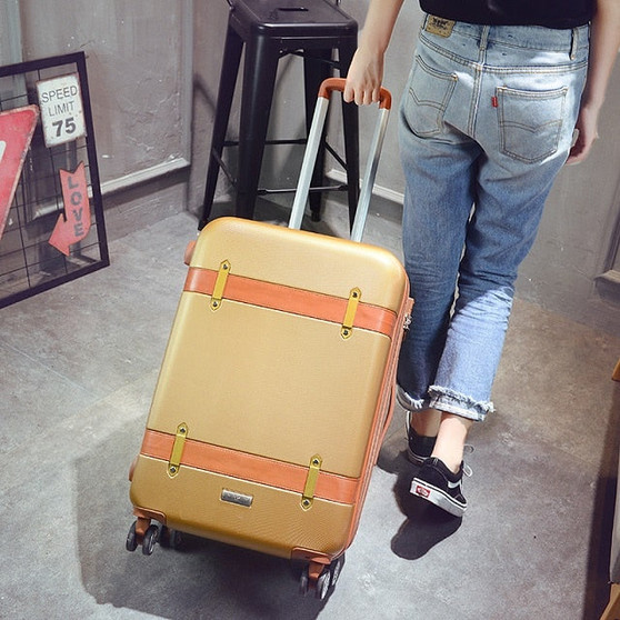 Travel tale classical fashion  20/24/28 Inch Rolling Luggage Spinner brand Travel Suitcase  Unisex  luggage