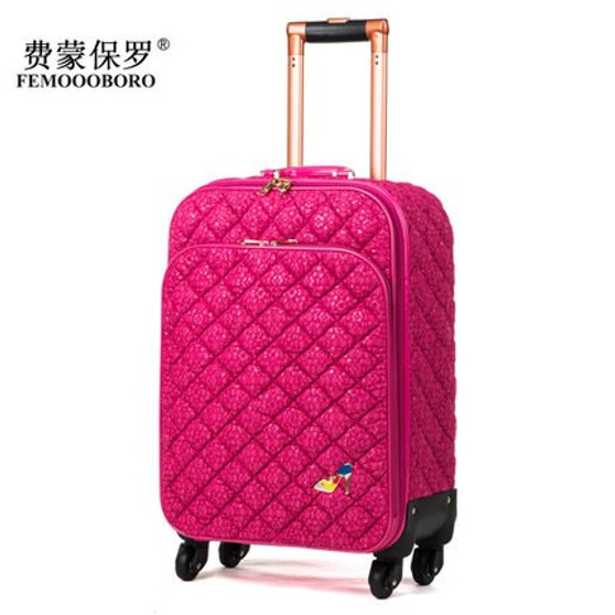 Fashion lace travel bag female universal wheels trolley luggage bag suitcase luggage gossip,euro faashion style 16inch luggage