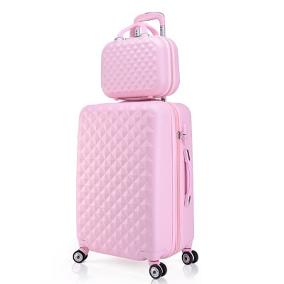 2PCS/SET fashion Cosmetic bag 20/22/24/28 inch girl students trolley case Travel spinner Password luggage woman rolling suitcase