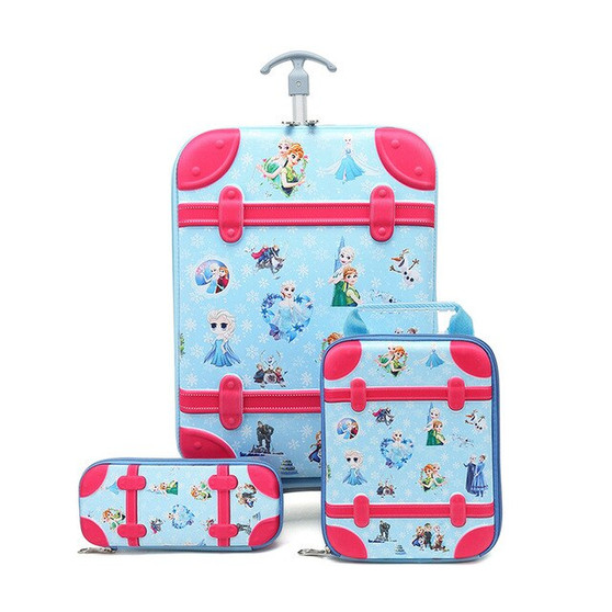 RTYCDG Kids Luggage Rolling Suitcase Variety Cartoon Boy Girl Travel 18inches Students ABS+PC Trolley Case Cute Children Gift