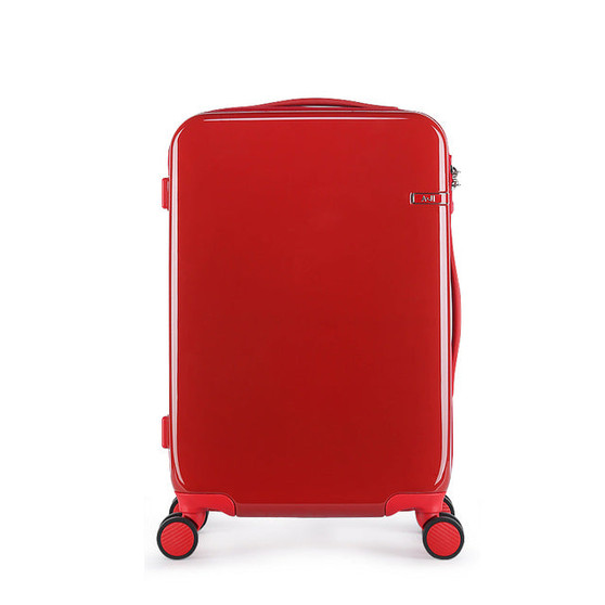 Women Red Suitcase Rolling Luggage Trolley Case Hardside PC TSA Lock Aluminum Telescoping Handle Carry-Ons 20" 24" Wedding