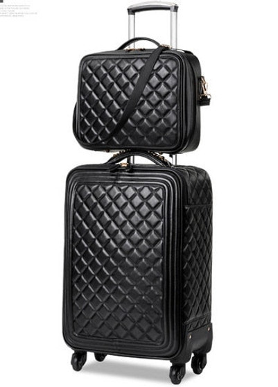 Trolley Luggage Luxury Luggage Travel Bag Suitcase Male Female Universal Wheels Luggage, Black Luggage Sets