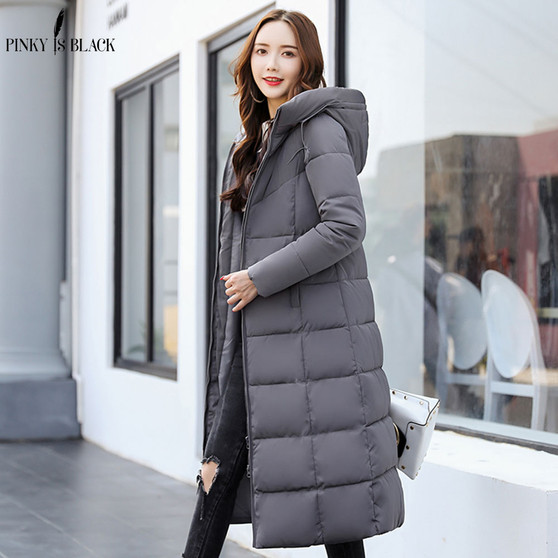 PinkyIsBlack winter jacket women hooded long parkas winter coat women wadded jacket outerwear thicken down cotton-padded jacket