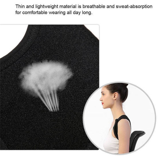 Adjustable Posture Corrector Back Support Shoulder Lumbar Brace Humpback Belt Orthotics Men Women