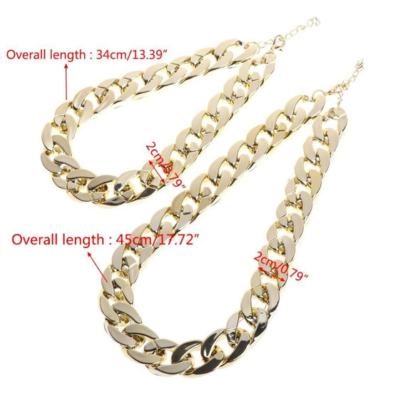 Thick Gold Chain Pets Safety Collar