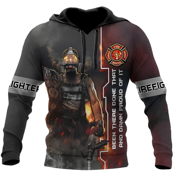 The Soldier Firefighter 3D Hoodie For Men And Women