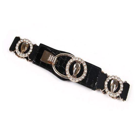 Women's Rhinestone Fashion Elastic Belt