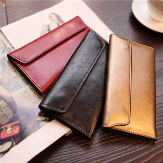 Chic Magnetic Buckle Wallet