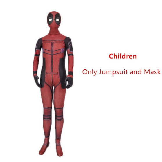 Mens and Boys Deadpool costume