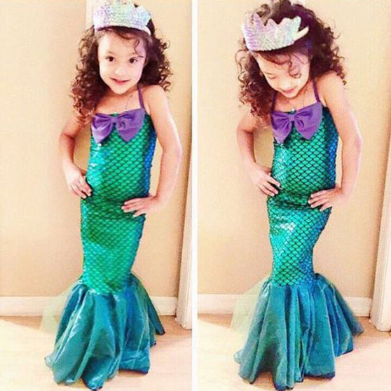 Kids Ariel Little Mermaid Dress