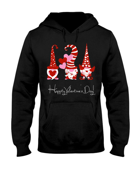 Happy Valentine's Day With Gnomes Hoodie