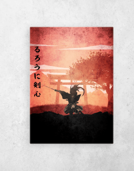Ruroni Kenshin, Japanese Warrior Wall Art Poster