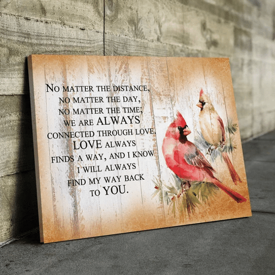 Cardinal Love Quote Wall Art Poster