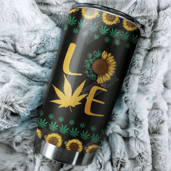 Personalized Sunflower Weed Sunflower Love Tumbler