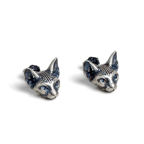 Sphynx Cat Stud Earrings