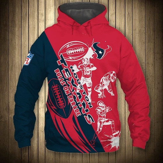 Houston Texans Casual 3D Hoodie