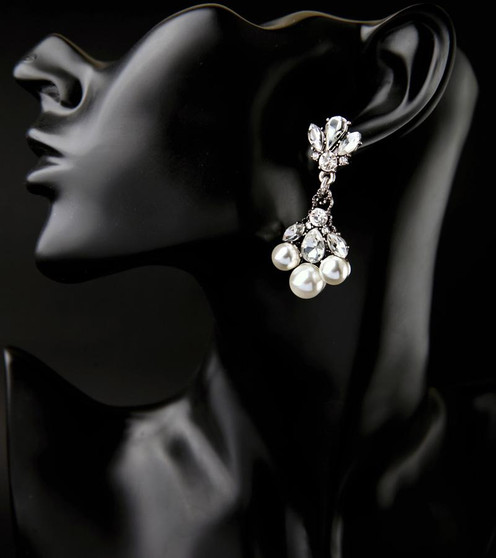 Elegant Faux Pearl Earrings