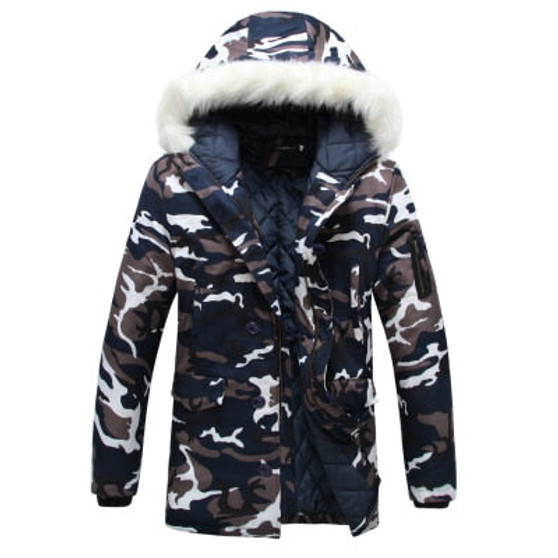 2020 New Brand Winter Men Thick Camouflage Jacket Men's Parka coat Male Hooded Parkas Jacket Men Military Overcoat