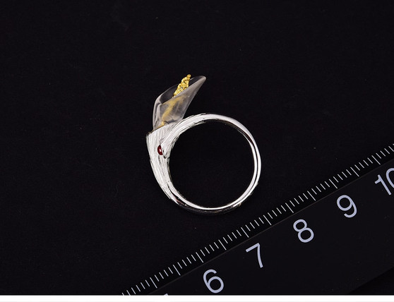 Handmade Calla Lily Ring