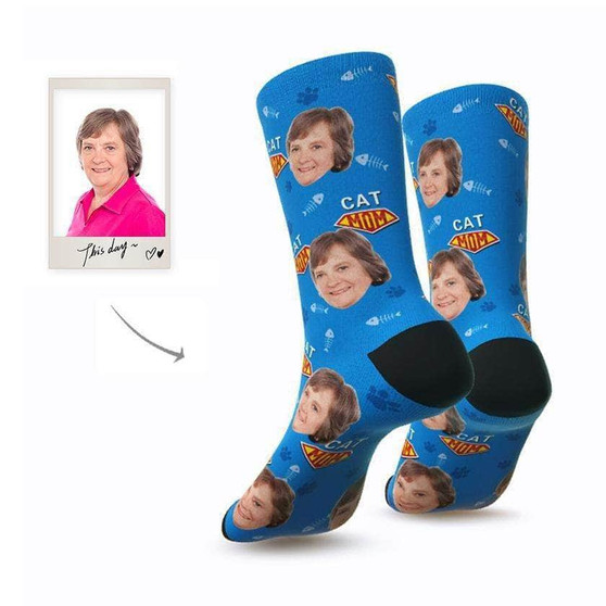 Custom Cat Mom Socks - Best Gifts For Cat Lovers