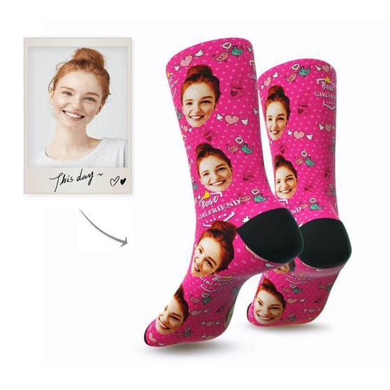 Best Girlfriend Face Socks - Best Personalized Gifts For Girlfriend