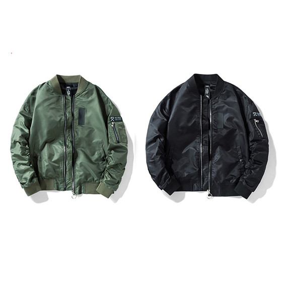 Men Spring&Autumn Military Flight Pilot Jacket Casual Baseball Uniform Sports Outerwear