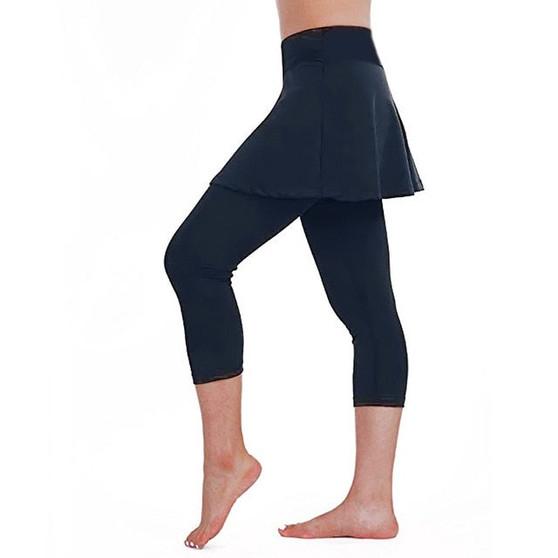 30# Fitness Leggings Women Skirt Tennis Pants Spandex Legging Sports Elastic Leggins Cropped Culottes legins Женские штаны