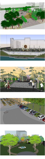 ★Best 15 Types of Plaza Landscape Sketchup 3D Models Collection V.1