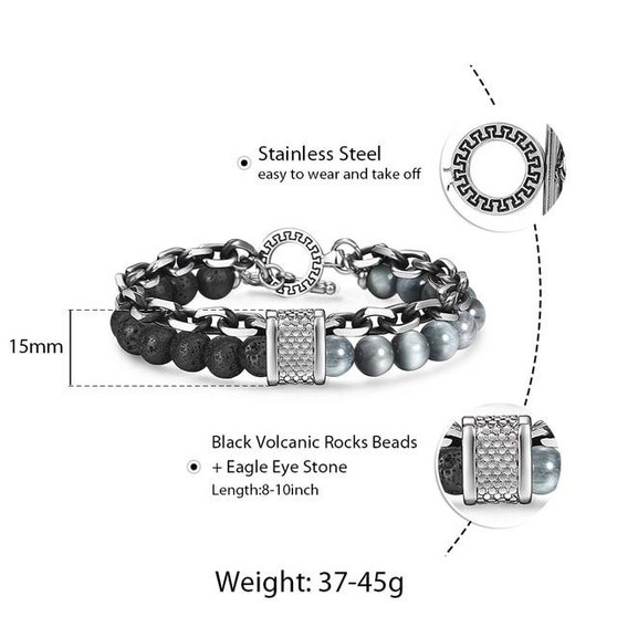 Multiple Design Natural Stone Beaded Bracelets