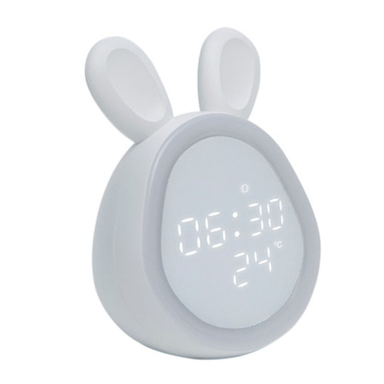 Rabbit LED Alarm Clock With Wake Up Light